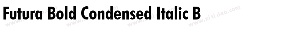 Futura Bold Condensed Italic BT字体转换